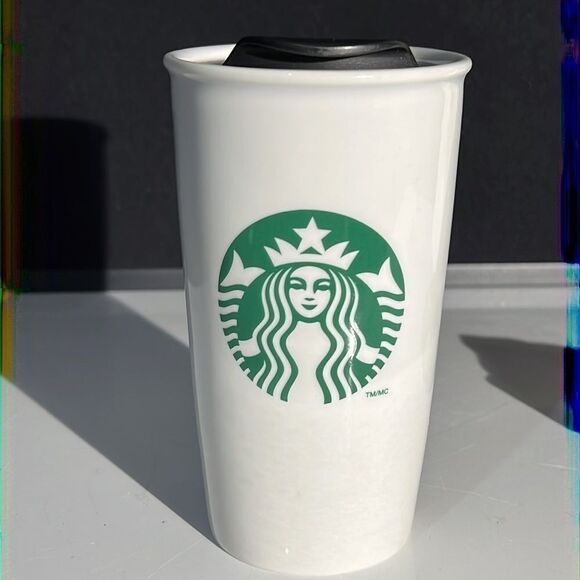 Starbucks 2011 Travel Mug with Lid 12oz - Picture 2 of 13